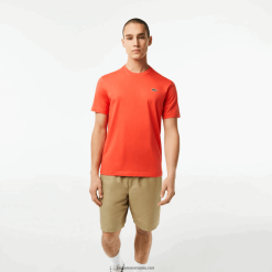 Lacoste tricou sport respirabil 0H6PD483 bărbați portocaliu 02k