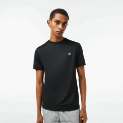 Lacoste tricou sport slim fit din jerseu elastic 0H6PD4118 bărbați negru 031