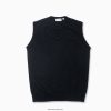 Lacoste vesta pulover de cașmir 0H6PD41543 bărbați negru 031